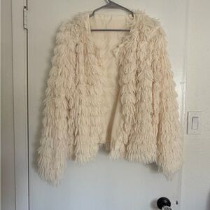 Amazon Cream Textured Women's Jacket